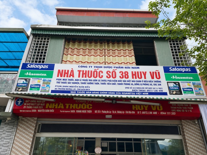 Hiệu thuốc số 38  Huy Vũ