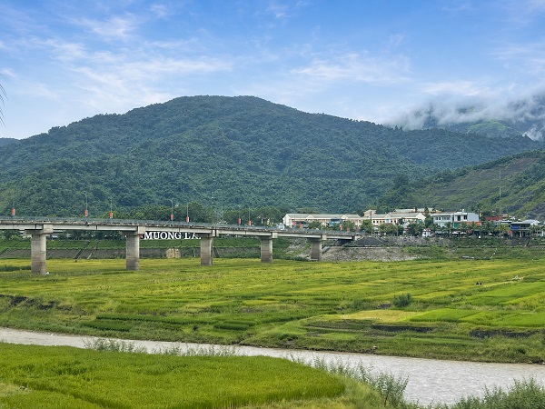 Bãi bán ngập (cánh đồng lúa Cơ Khí - Nậm Cản)