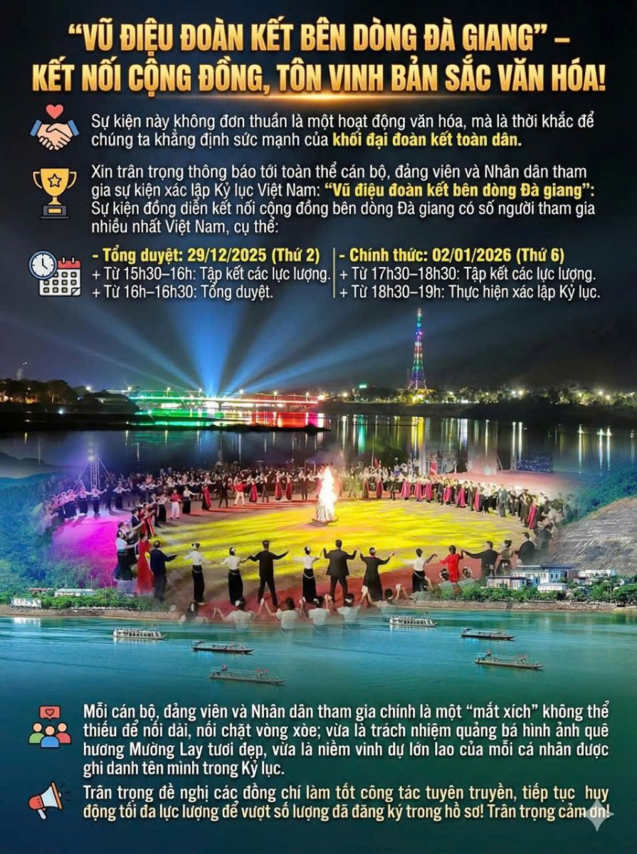 “Vũ điệu đoàn kết bên dòng Đà Giang” - Kết nối cộng đồng, tôn vinh bản sắc văn hóa